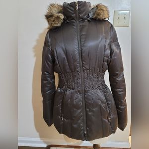 Brown Puff Coat by Laundry